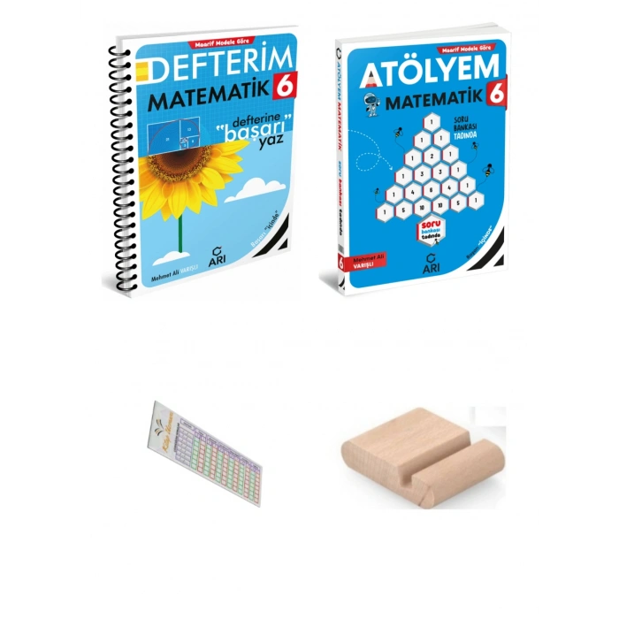 6.Sınıf Matematik Defterim- Matematik Atölyem 2027 Maarif Model +Telefon Tutucu +Çözüm Ayracı