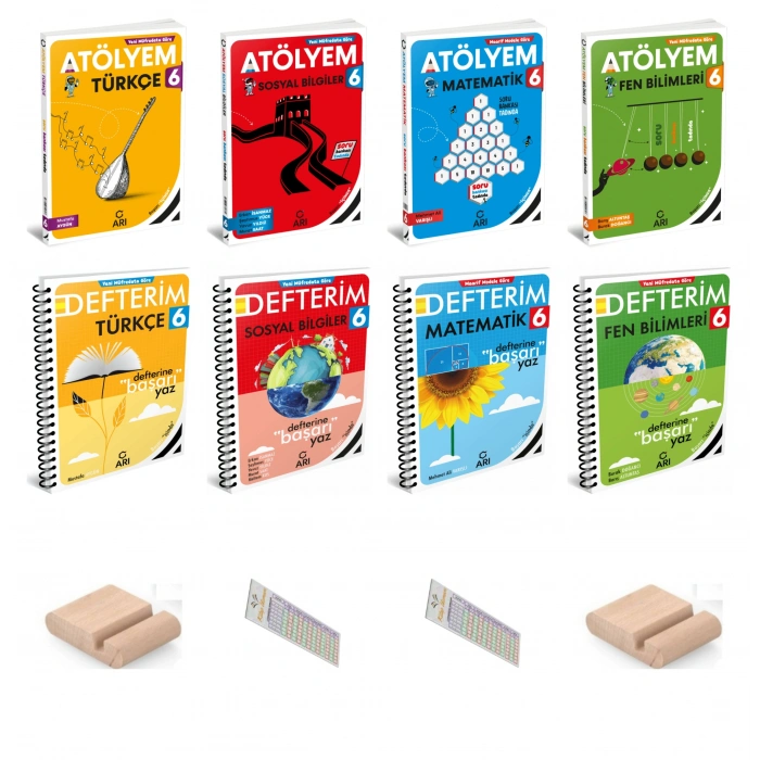 6.Sınıf DEFTER-ATÖLYEM SETİ 2027 Maarif Model +Telefon Tutucu +Çözüm Ayracı