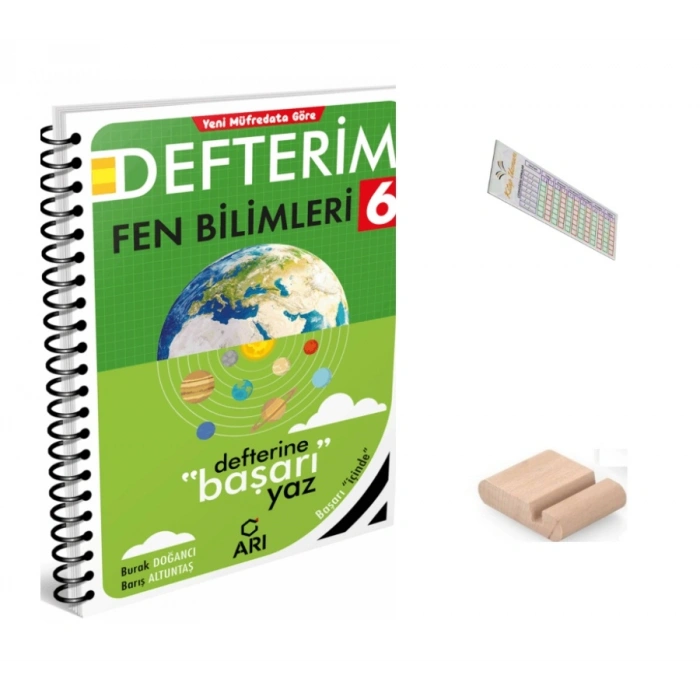 6.Sınıf Fen Bilgisi Defterim 2027 Maarif Model +Telefon Tutucu +Çözüm Ayracı