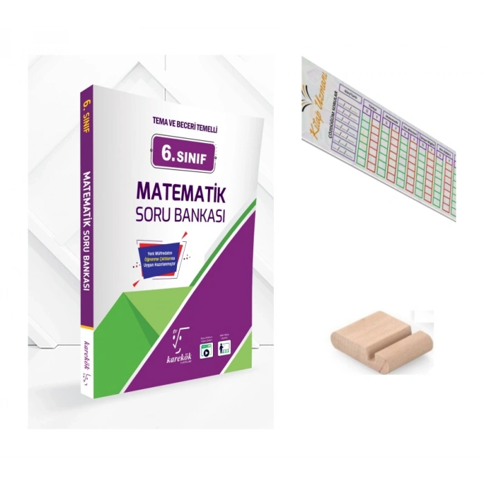 6.Sınıf Matematik Soru Bankası 2027 Maarif Model +Çözüm Ayracı+Telefon Tutucu