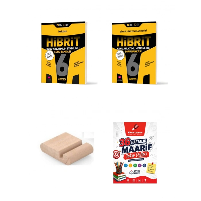 6. Sınıf İngilizce Din Hibrit Soru Bankası+Çözüm Ayracı+Telefon Ayracı
