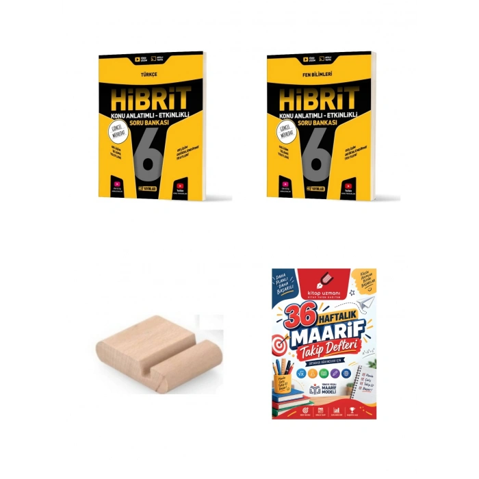 6. Sınıf Türkçe Fen HİBRİT Soru Bankası+Çözüm Ayracı+Telefon Ayracı