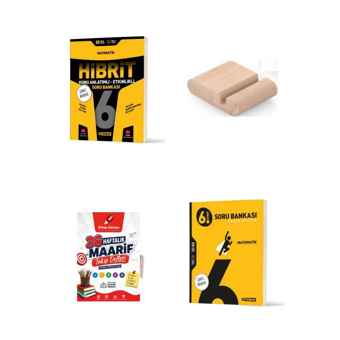 6. Sınıf Matematik HİBRİT-Matematik Soru Bankası+Çözüm Ayracı+Telefon Tutucu