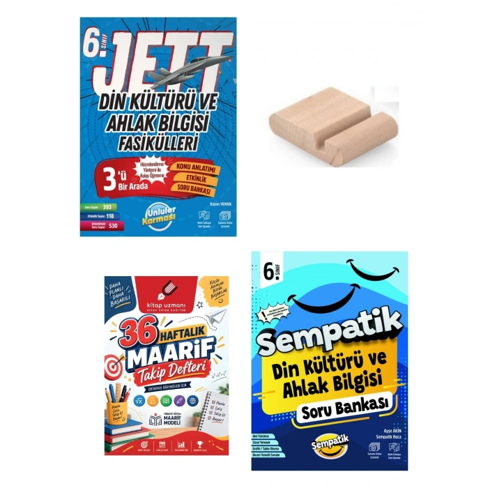 6.Sınıf Din Fasikül - Din Sempatik Soru Bankası+Maarif Defteri+Telefon Tutucu