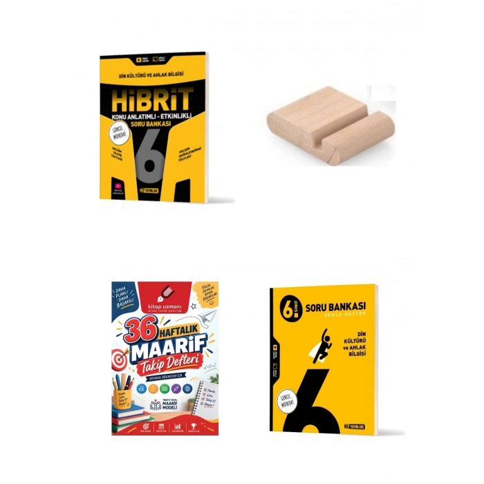 6. Sınıf Din HİBRİT-Din Soru Bankası+Çözüm Ayracı+Telefon Tutucu