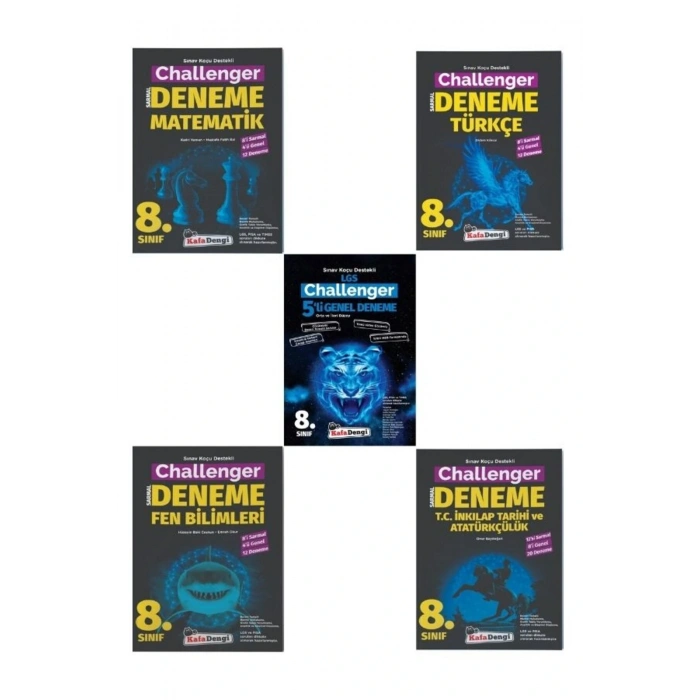 LGS Challenger 4 Branş Denemesi+5li Deneme (Türkçe+Matematik+Fen+İnkılap Branş Deneme+5li Deneme)
