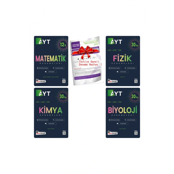 AYT Matematik + Fizik + Kimya + Biyoloji SAYISAL Branş Denemeleri +TYT Türkiye Geneli Deneme HEDİYE