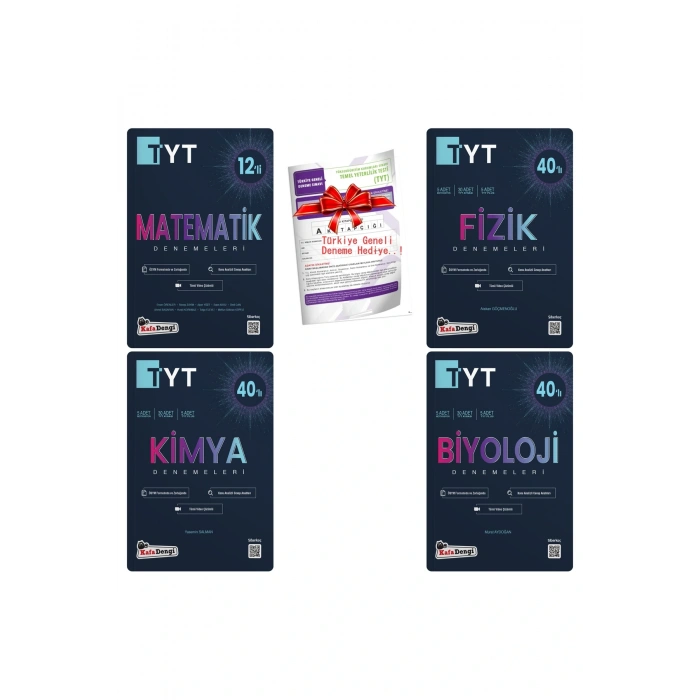 TYT Matematik + Fizik + Kimya + Biyoloji SAYISAL Branş Denemeleri +TYT Türkiye Geneli Deneme HEDİYE