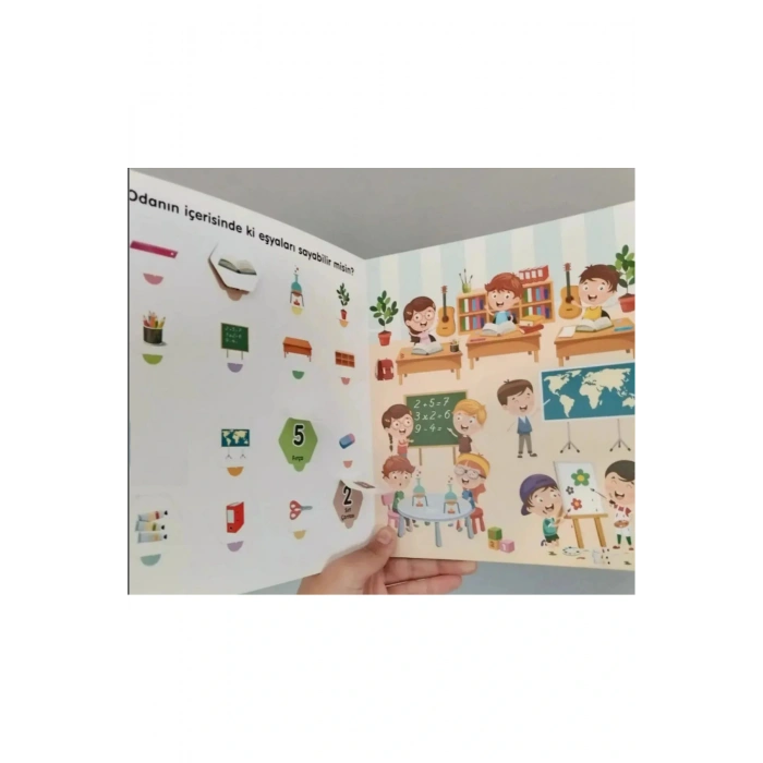 2-4 Yaş Bul Bil Kelimeler ve Sayılar Aile Katılımlı Etkinlik Kitabı- Katlanabilir Kulakçıklı 2 Kitap