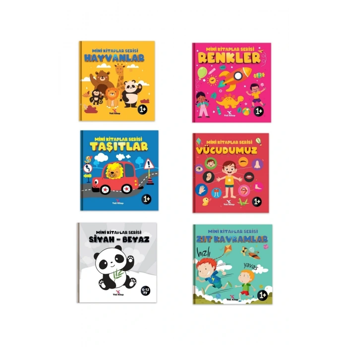 0-2 Yaş Bebek Kitaplığı 10 Kitap (0-24 AY) Ilk Kitaplarım / Kavramlar Okuma Takip Ayracı