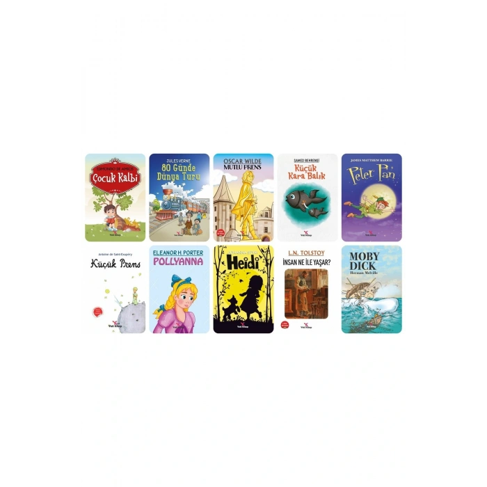 9-12 Yaş Çocuk Klasikleri Hikayeler 10 Kitap - Meb Tavsiyeli - 100 Temel Eser Okuma Takip Ayracı