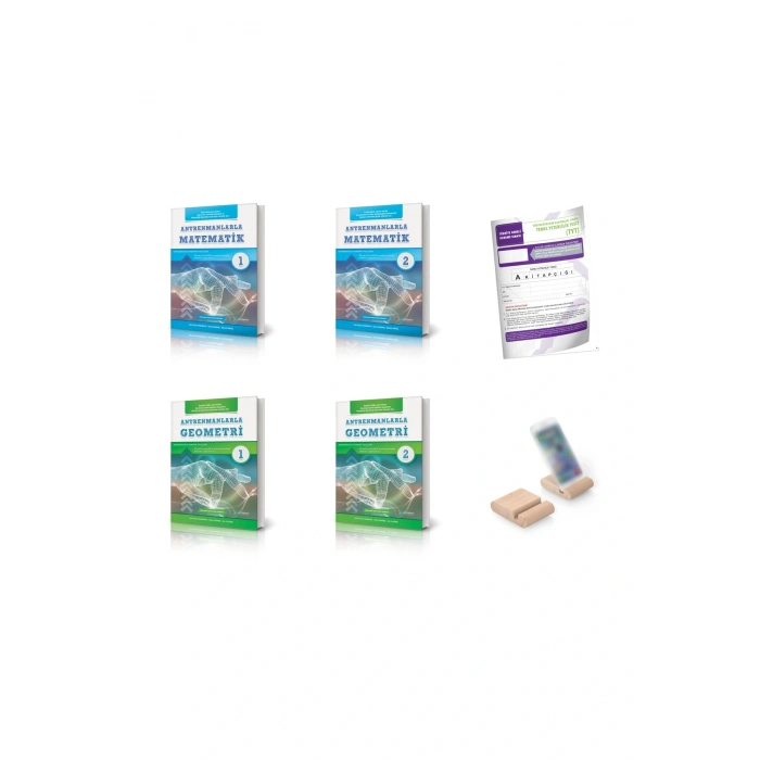 Antrenmanlarla Matematik 1-2 + Antrenmanlarla Geometri 1-2 + Türkiye Geneli Deneme+Telefon Tutucu..!