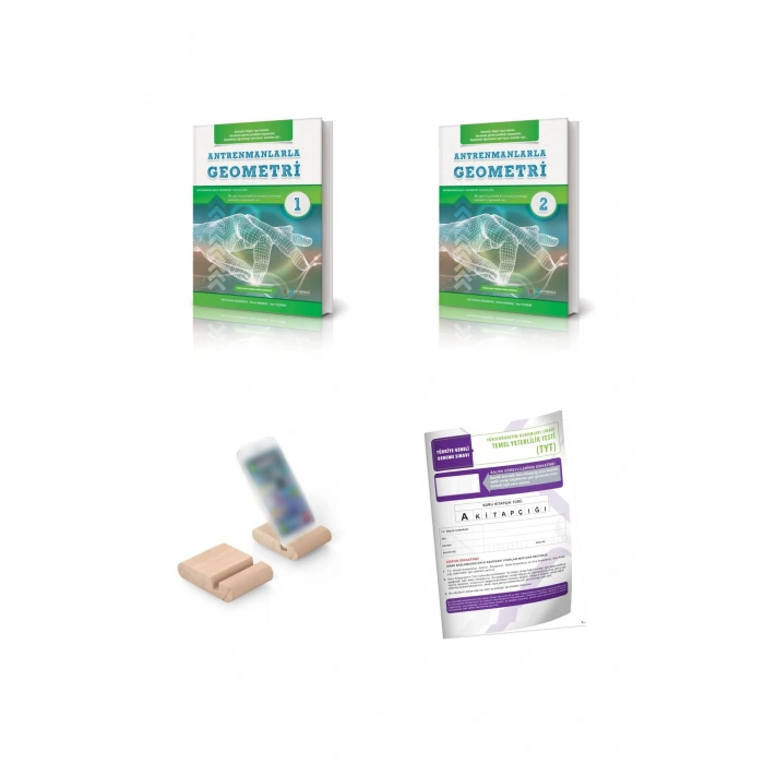 Antrenmanlarla Geometri 1-2 + Türkiye Geneli Deneme + Türkiye Geneli Deneme + Telefon Tutucu..!