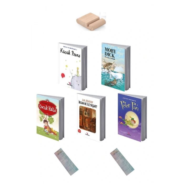 9-12 Yaş Çocuk Klasikleri Hikaye 5 Kitap - Meb Tavsiyeli 100 Temel Eser+ Okuma Takip Ayracı