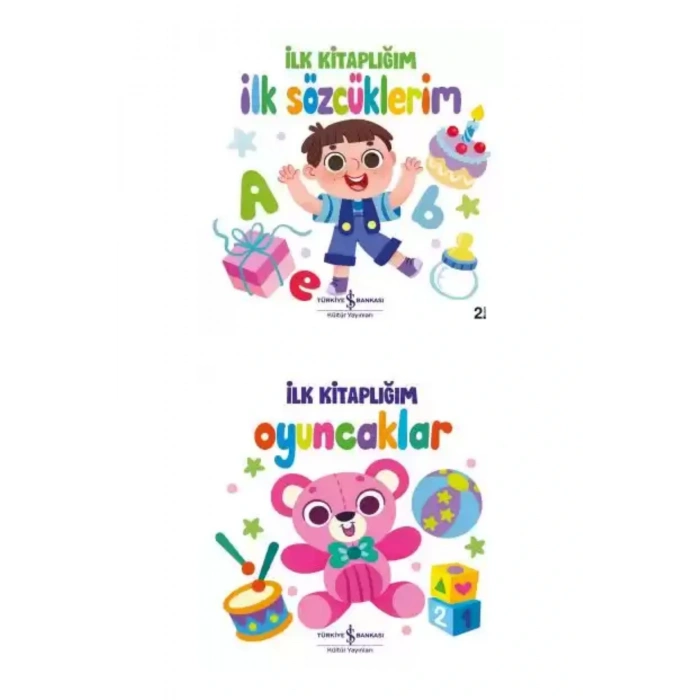 0-2 Yaş İlk Kitaplığım Serisi 4 Kitap - Bebek Kitapları + Okuma Takip Ayracı..!
