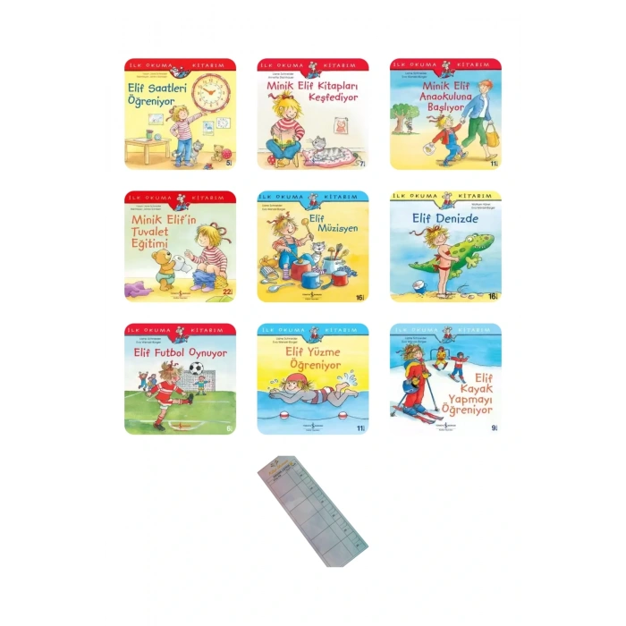 4-6 Yaş Elif Öğreniyor Serisi/9 Kitap/ Okul Öncesi Değerler Eğitimi+Okuma Takip Ayracı..!