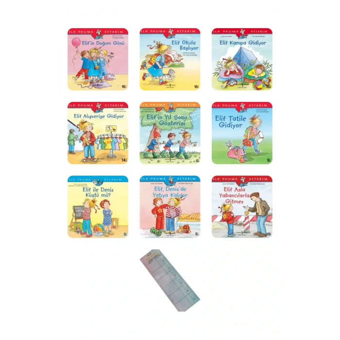 4-6 Yaş Elif İle Sosyal Beceriler Serisi/9 Kitap/ Okul Öncesi Değerler Eğitimi+Okuma Takip Ayracı..!