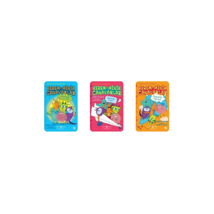 6-9 Yaş Çılgın Çizgi Romanlar / Kerem ve Minik Canarlar / 7 Kitap + Okuma Takip Ayracı..!