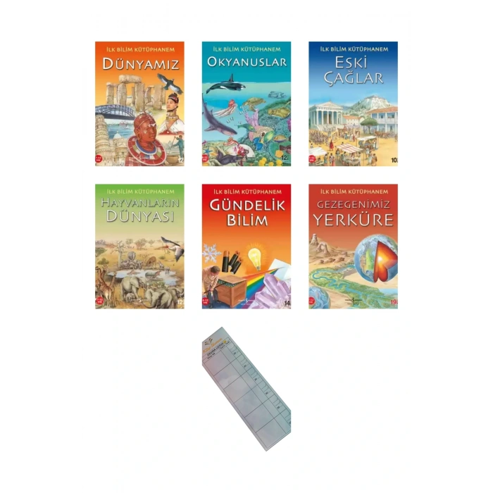 7-12 Yaş İlk Bilim Kitaplarım / Bilimsel Okuryazarlık/ 6 Kitap Okuma Takip Ayracı.!