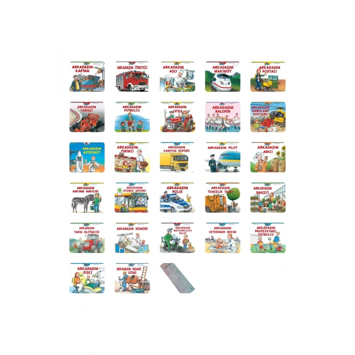 6-9 Yaş Mesleklerle Dünyayı Öğreniyorum Serisi -Tüm Kitaplar / 27 Kitap/