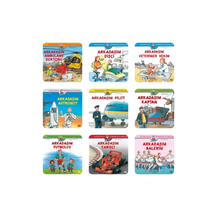 6-9 Yaş Mesleklerle Dünyayı Öğreniyorum Serisi -Tüm Kitaplar / 27 Kitap/