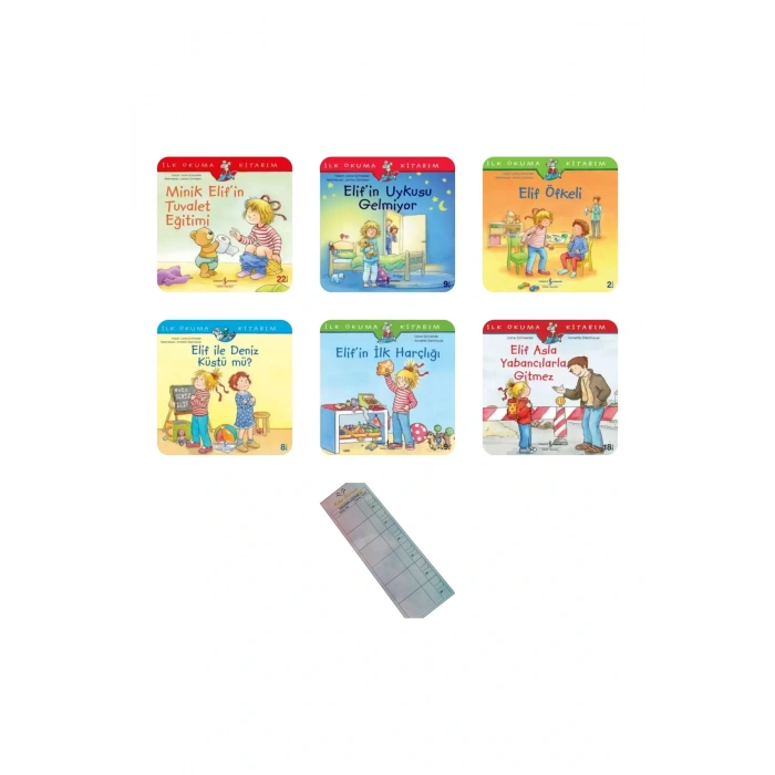 4-6 Yaş Elif İle Karakter ve Özbenlik /6 Kitap/ Okul Öncesi Değerler Eğitimi+Okuma Takip Ayracı