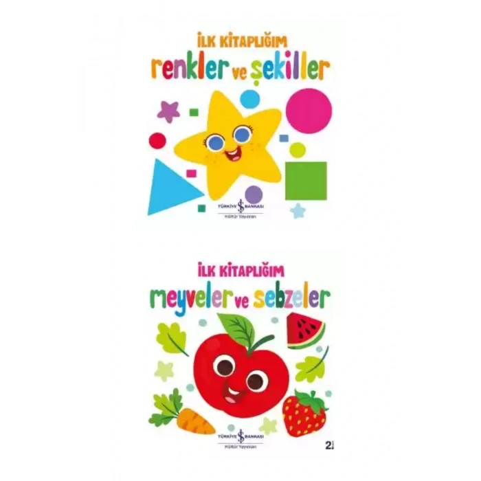 0-2 Yaş İlk Kitaplığım Serisi 4 Kitap - Bebek Kitapları + Okuma Takip Ayracı..!