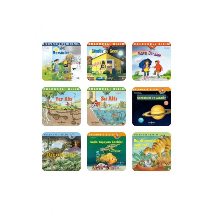 6-9 Yaş Eğlenceli Bilim Serisi 9 Kitap +Okuma Takip Ayracı..!