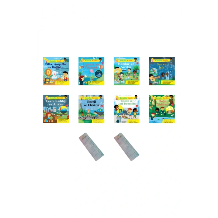 8-12 Yaş Kendini Keşfet/Gezegen ve Ekoloji- Deney ve Etkinlik Serisi 8 Kitap +Okuma Takip Ayracı