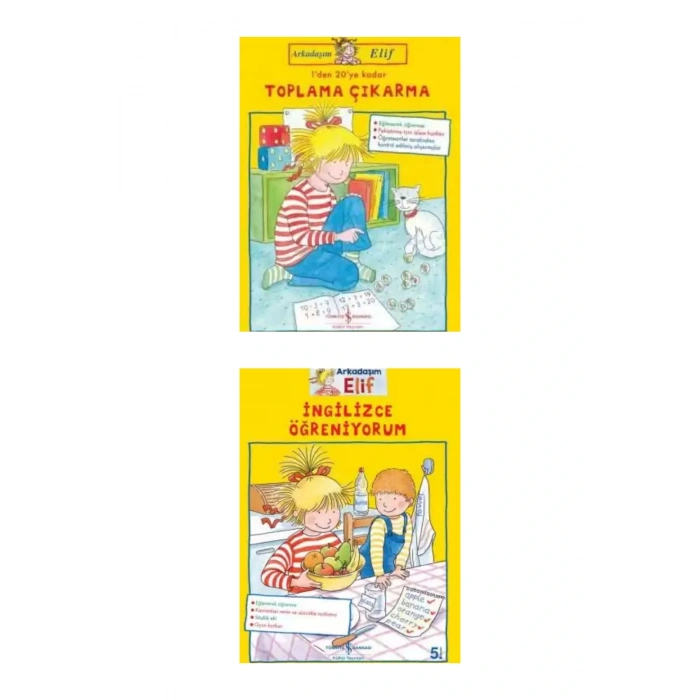 Elif İle Okul Öncesi Etkinlik Serisi - 10 Kitap / 4-6 Yaş / Anaokulu Ev Çalışmaları