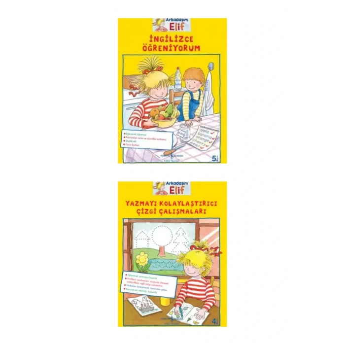 Elif İle Okul Öncesi Etkinlik Serisi - 10 Kitap / 4-6 Yaş / Anaokulu Ev Çalışmaları