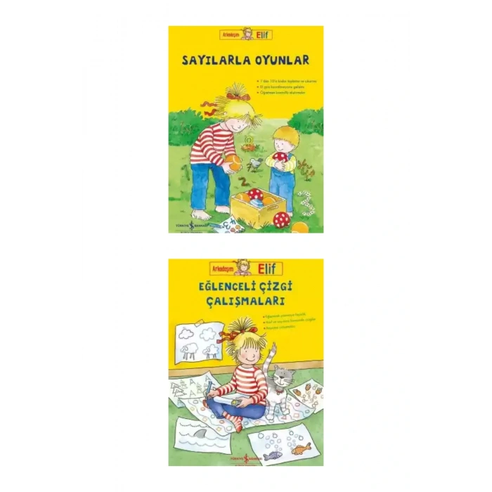 Elif İle Okul Öncesi Etkinlik Serisi - 10 Kitap / 4-6 Yaş / Anaokulu Ev Çalışmaları