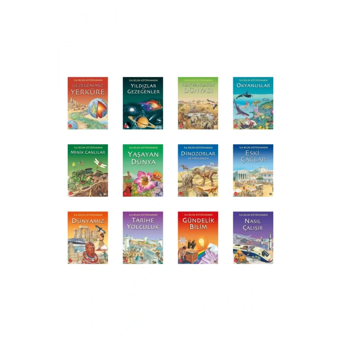 7-12 Yaş İlk Bilim Kitaplarım / Bilimsel Okuryazarlık/ 12 Kitap Okuma Takip Ayracı.!