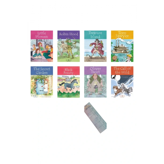8-13 Yaş İngilizce Çocuk Klasikleri Hikaye Seti 8 li English Stories For Children Okuma Takip Ayracı