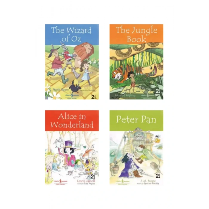 8-13 Yaş İngilizce Çocuk Klasikleri Hikaye Seti 8li/English Stories For Children/+Okuma Takip Ayracı