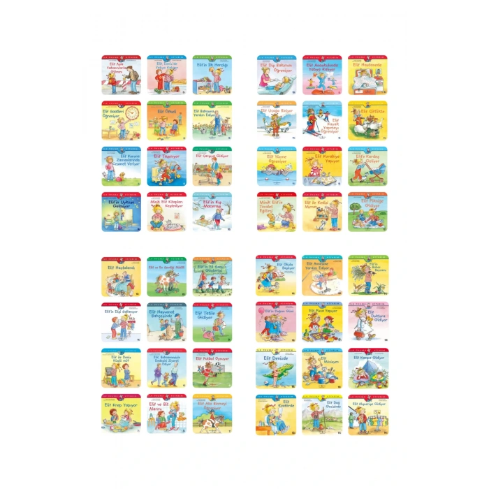 Elif ile İlk Okuma Kitabım Değerler Eğitimi-TÜMÜ- 48 kitap   6-7 Yaş / 1. Sınıf+Okuma Takip Ayracı