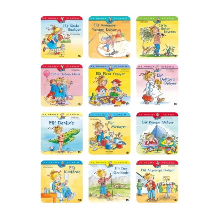 Elif ile İlk Okuma Kitabım Değerler Eğitimi-TÜMÜ- 48 kitap   6-7 Yaş / 1. Sınıf+Okuma Takip Ayracı