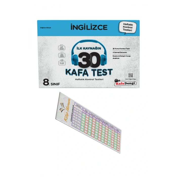 8. Sınıf İngilizce 30 Kafa Test( Haftalık Kontrol Testleri + Soru Çözüm Ayracı