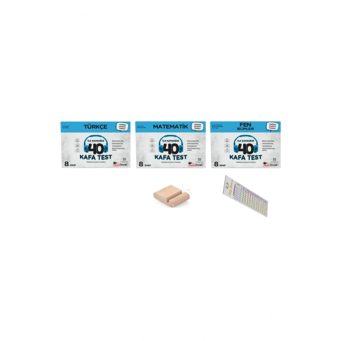 8. Sınıf Kafa Test Türkçe+Matematik+Fen( Haftalık Kontrol Testleri) + Telefon Tutucu