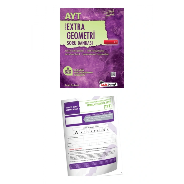 KAFADENGİ AYT Extra Geometri Soru Bankası + TYT Deneme..!