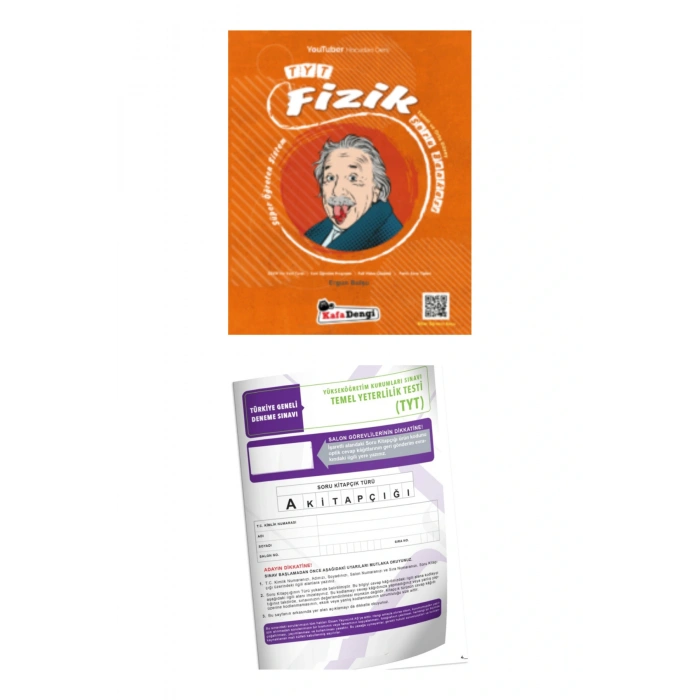KAFADENGİ TYT Fizik Soru Bankası (Tümü Video Çözümlü) - Süper Kolay Öğreten + TYT Deneme..!