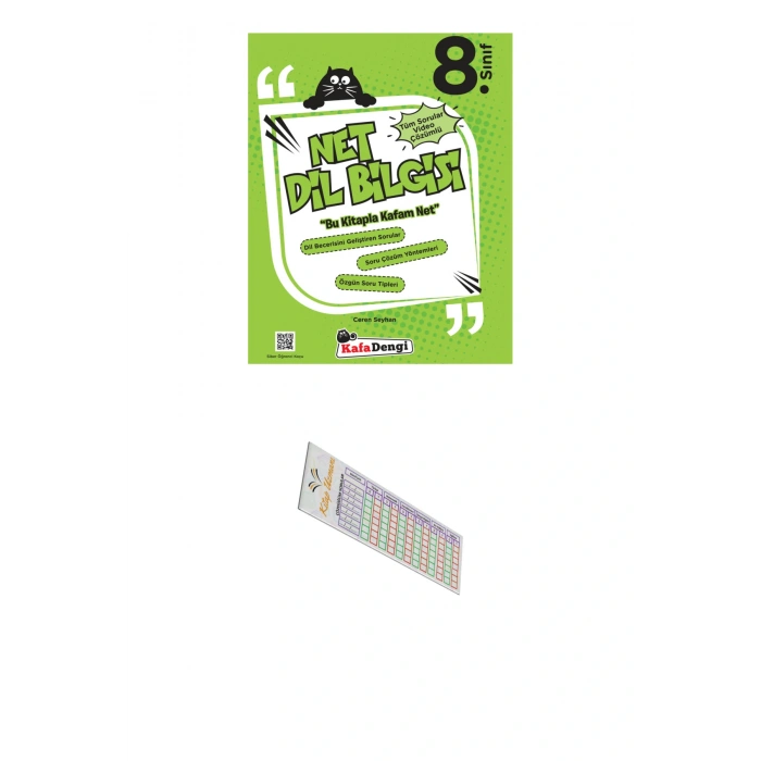KAFADENGİ 8.Sınıf NET Dilbilgisi Soru Bankası (Tümü Video Çözümlü) + Soru Çözüm Ayracı