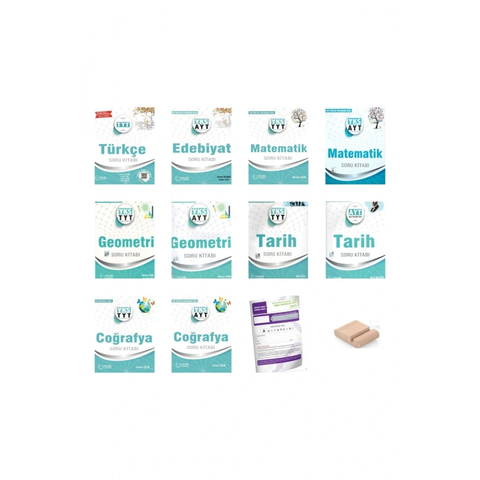 PALME TYT-AYT EŞİT AĞIRL Soru Bankası Türkçe Edebiyat Matematik Geometri Tarih Coğrafya + TYT Deneme