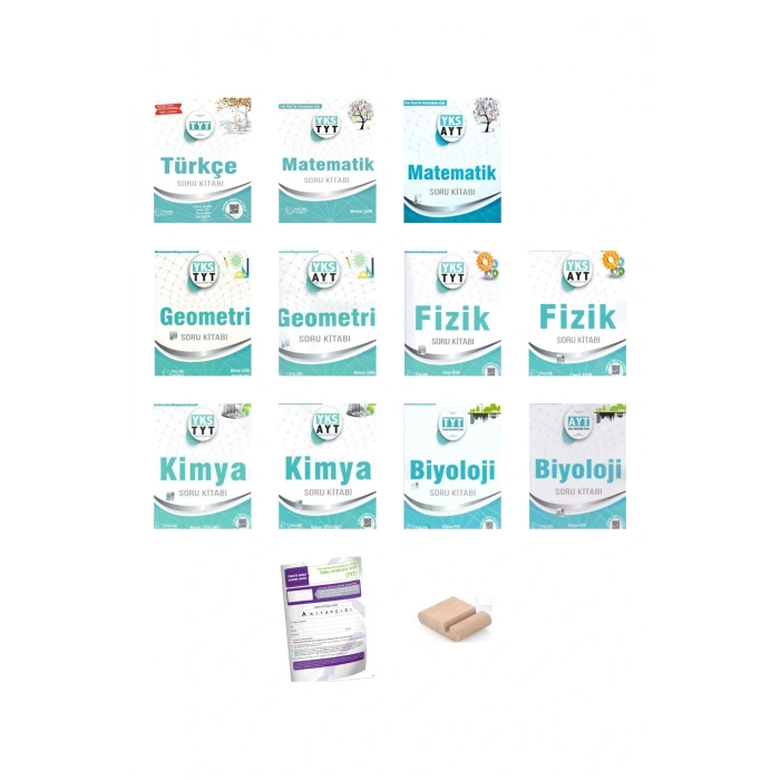 PALME TYT-AYT SAYISAL Soru Bankası (Türkçe + Matematik + Geometri+Fizik +Kimya+Biyoloji) +TYT Deneme