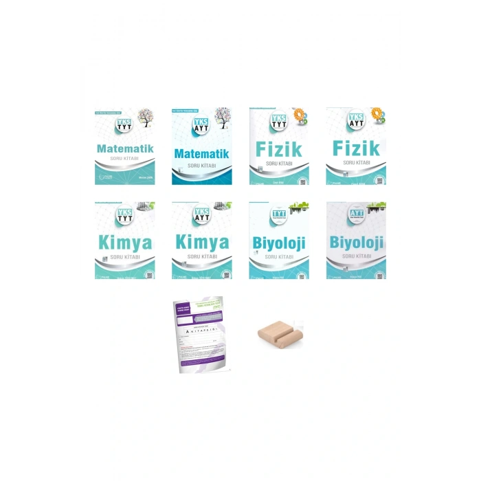 PALME TYT-AYT SAYISAL Soru Bankası( Matematik + Fizik + Kimya +Biyoloji) +TYT Deneme+Telefon Standı