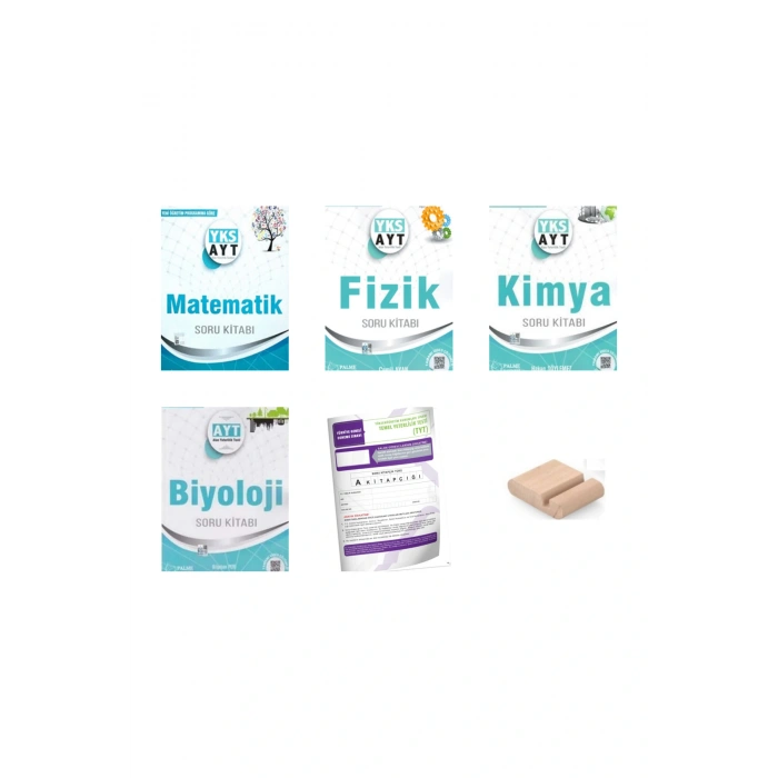 PALME AYT SAYISAL Soru Bankası ( Matematik + Fizik + Kimya + Biyoloji)+TYT Deneme+ Telefon Standı