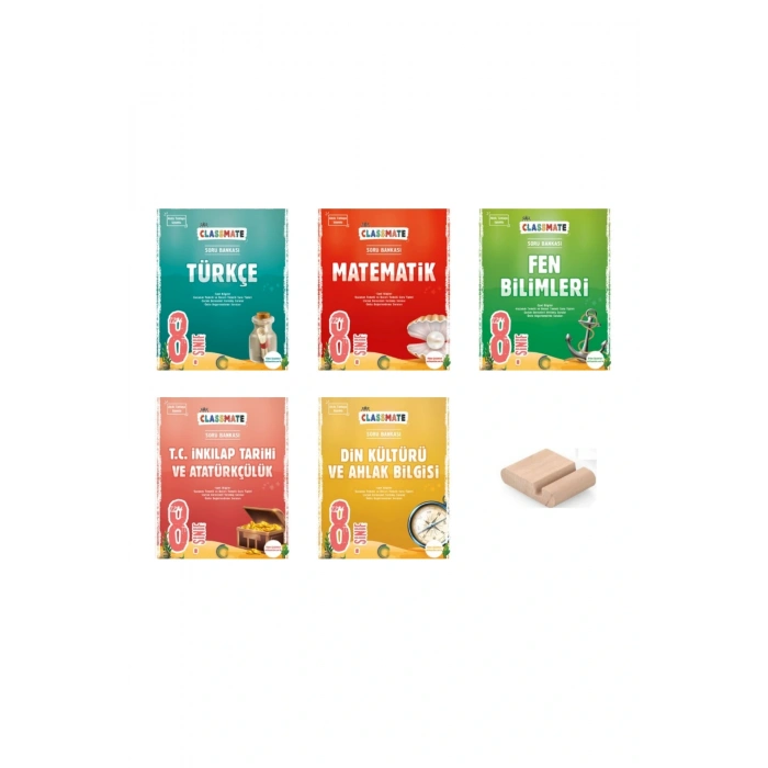 Okyanus 8. Sınıf LGS ClassMate Türkçe Matematik Fen İnkılap Din Soru Bankası  /Kolay - Orta Seviye