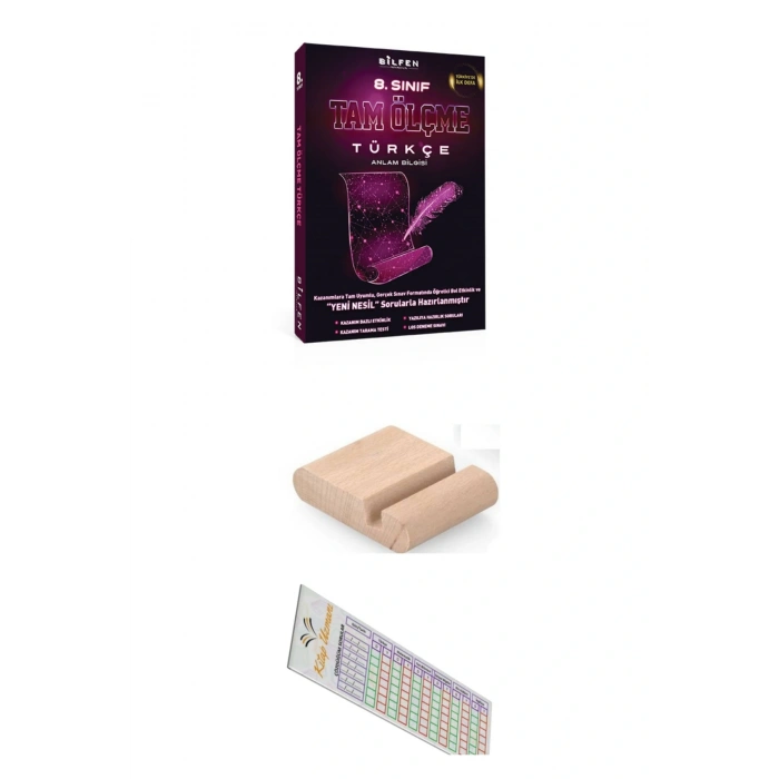 Bilfen 8. Sınıf Türkçe TAM ÖLÇME  + Telefon Tutucu + Soru Çözüm Ayracı