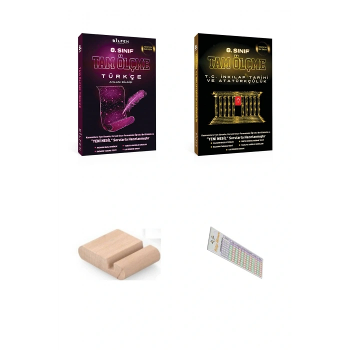 Bilfen 8. Sınıf TAM ÖLÇME ( Türkçe + İnkılap ) + Telefon Tutucu + Soru Çözüm Ayracı