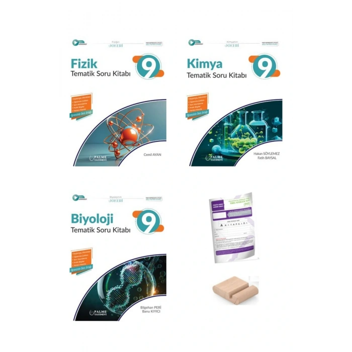 PALME 9. Sınıf Tematik Soru Kitabı SETİ-YENİ MÜFREDAT (Fizik Kimya Biyoloji )+Telefon Tutucu